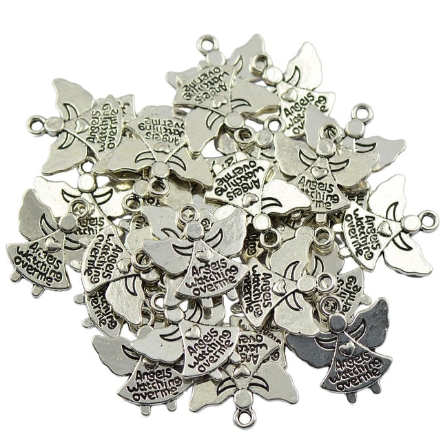 30PCS Sunnimix Dijes de plata tibetana