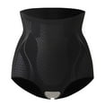 thumbnail image 2 of Aueoeo Women's Shapewear Body Shaper Ice Silk High Waisted Seamless Shapewear Tight Slimming Shorts Underwear, 2 of 8