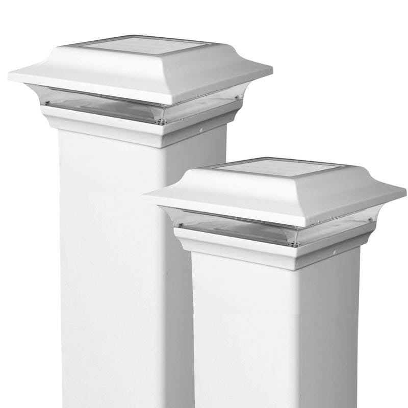 CLASSY CAPS MFG INC Classy Caps 5x5 White Aluminum Imperial Solar Post