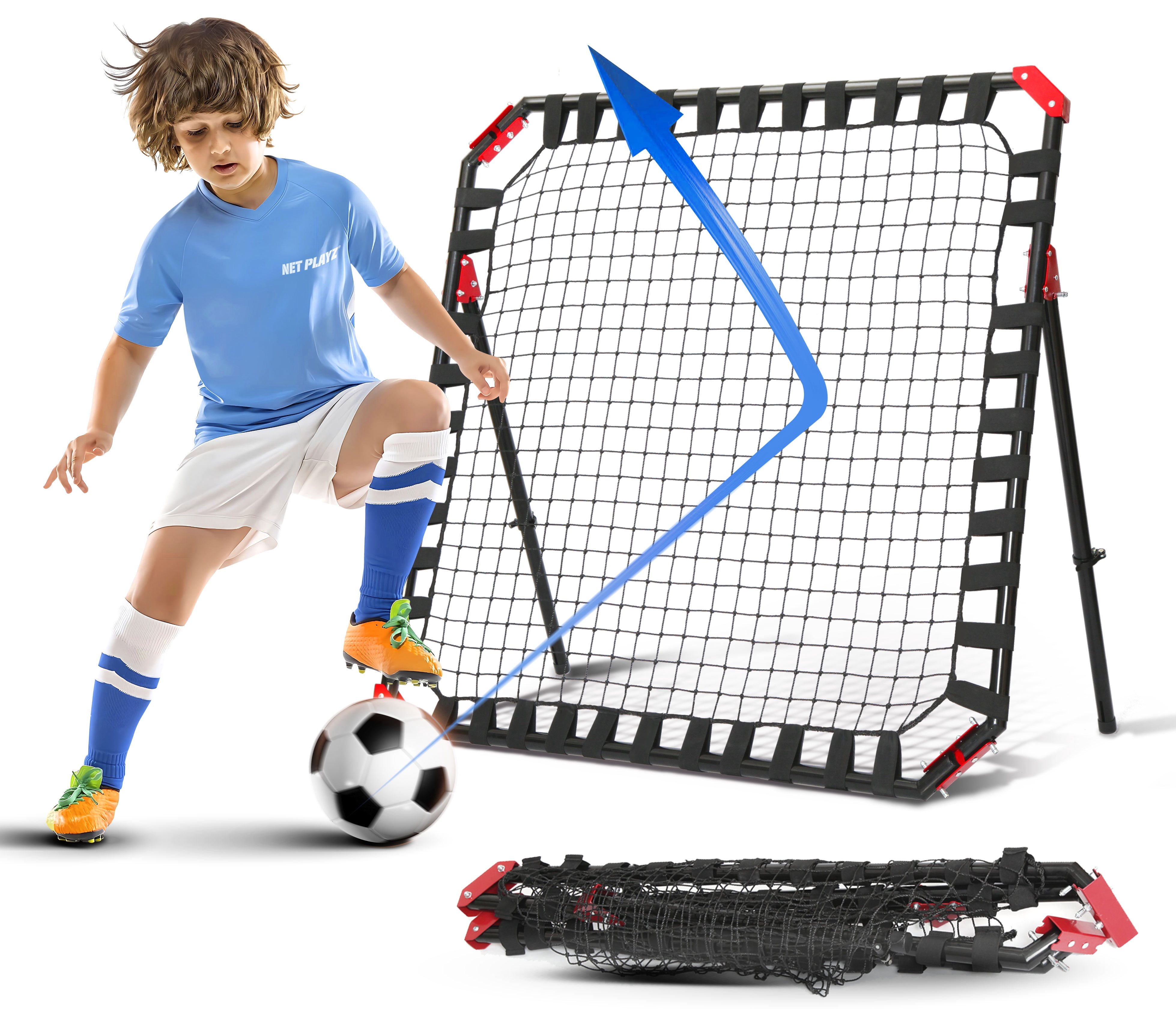 Soccer Rebounder Football Gifts | Kick-Back Rebound Net for Kids & Teens