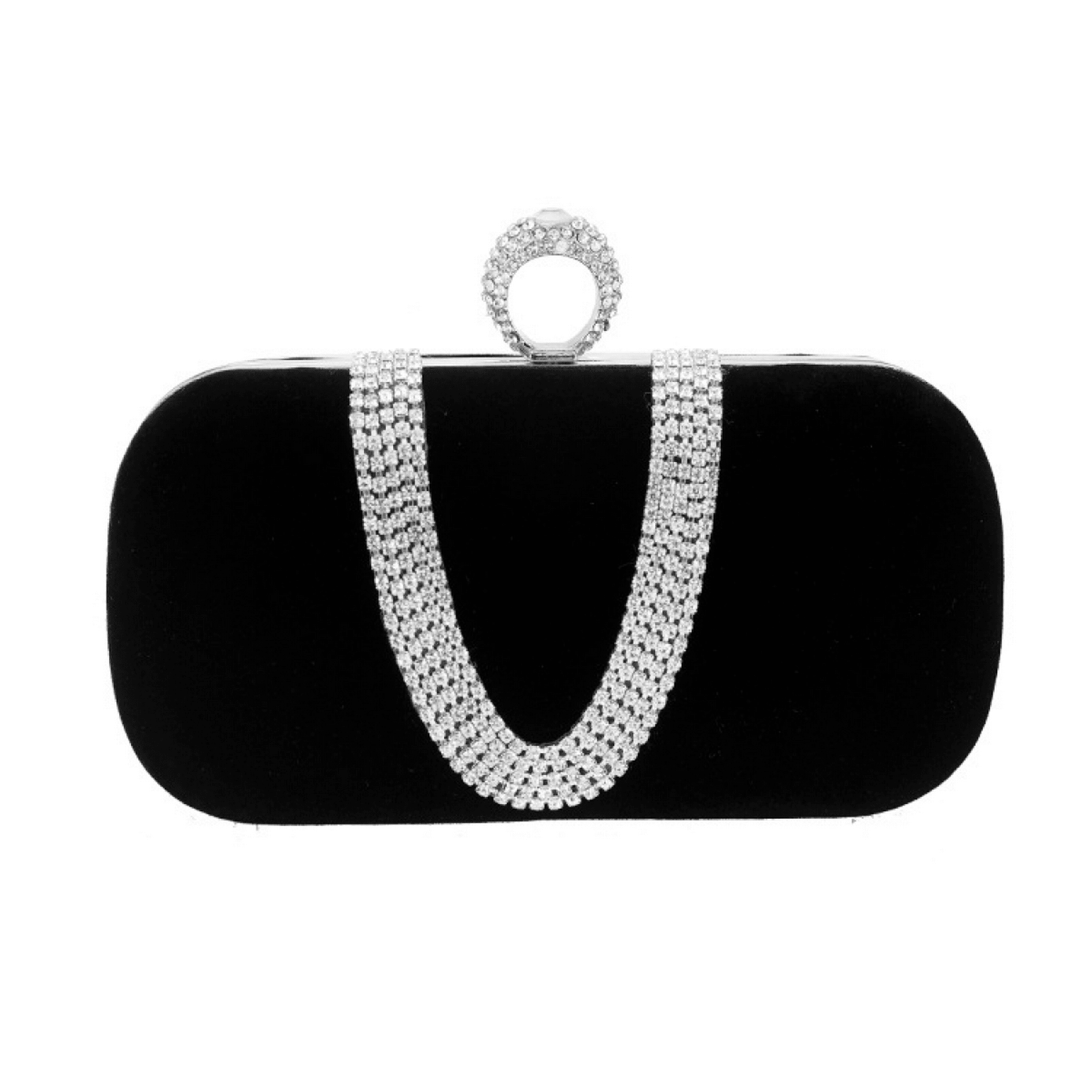 Black diamond clutch bag best sale