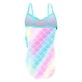 thumbnail image 2 of Girls One Piece Swimsuit Ruffle Decoration Colorful Mermaid Design Bathing Swimwear UPF50+, 2 of 9