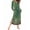 Green Floral, variant on KISSGAL Women Long Nightgown V Nek Nightshirt Sleepwear Full Length Sleepshirt with Pockets Long Sleeve Sleep Dress