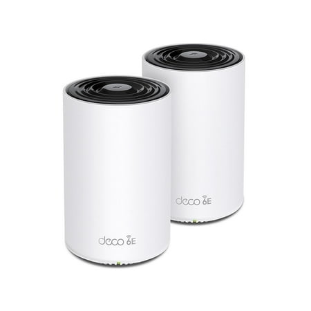 TP-Link Deco AXE5400 Tri-Band WiFi 6E Mesh System(Deco XE75) - Covers up to 5500 Sq.Ft, Replaces WiFi Router and Extender, AI-Driven Mesh, New 6GHz Band, 2-Pack