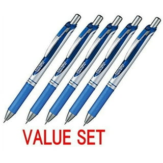 Pentel Wow! Retractable Liquid Gel Pen, Medium .7mm Metal Tip, Blue Ink,  Bulk Lot of 15 (K437) 