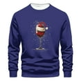 thumbnail image 2 of WXLWZYWL Men's Christmas Sweatshirts Funny Graphic Hoodless Pullover Drawstring Loose Fashion Sweatshirts with Pocket, 2 of 4