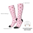 thumbnail image 6 of Fotbe Floral Strawberr print Women's Men's Novelty Crew Socks Cotton Socks Knee High Socks for Walking,Running,Nurses,Pregnancy, 6 of 8
