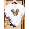 thumbnail image 2 of Disney Short Sleeve Sweet Trend 90s Women Print Clothing Mickey Mouse Casual Tee Shirt Fashion Cartoon Graphic T-shirtsXXXL Gao Jinjia LED, 2 of 2