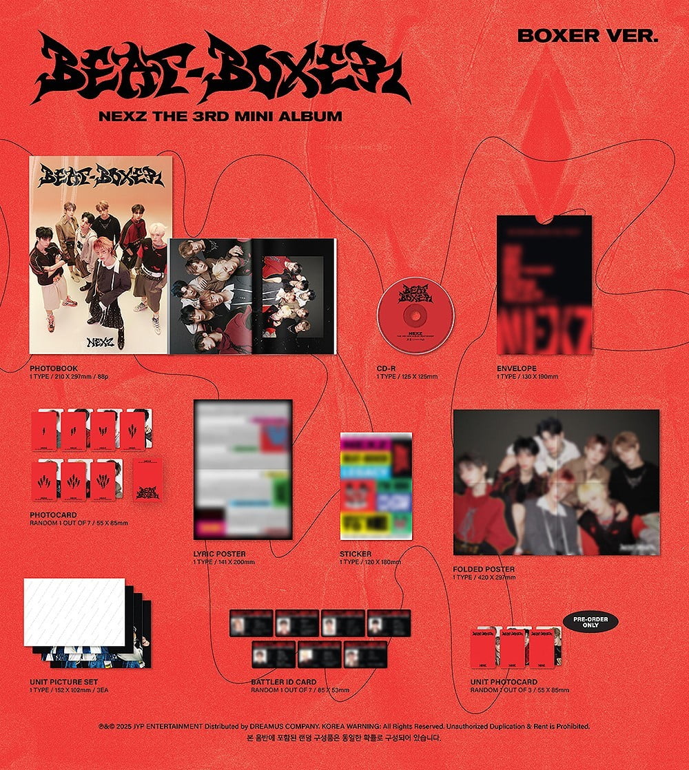 NEXZ - [BEAT-BOXER] 3rd Mini Album BOXER Version - Walmart.com