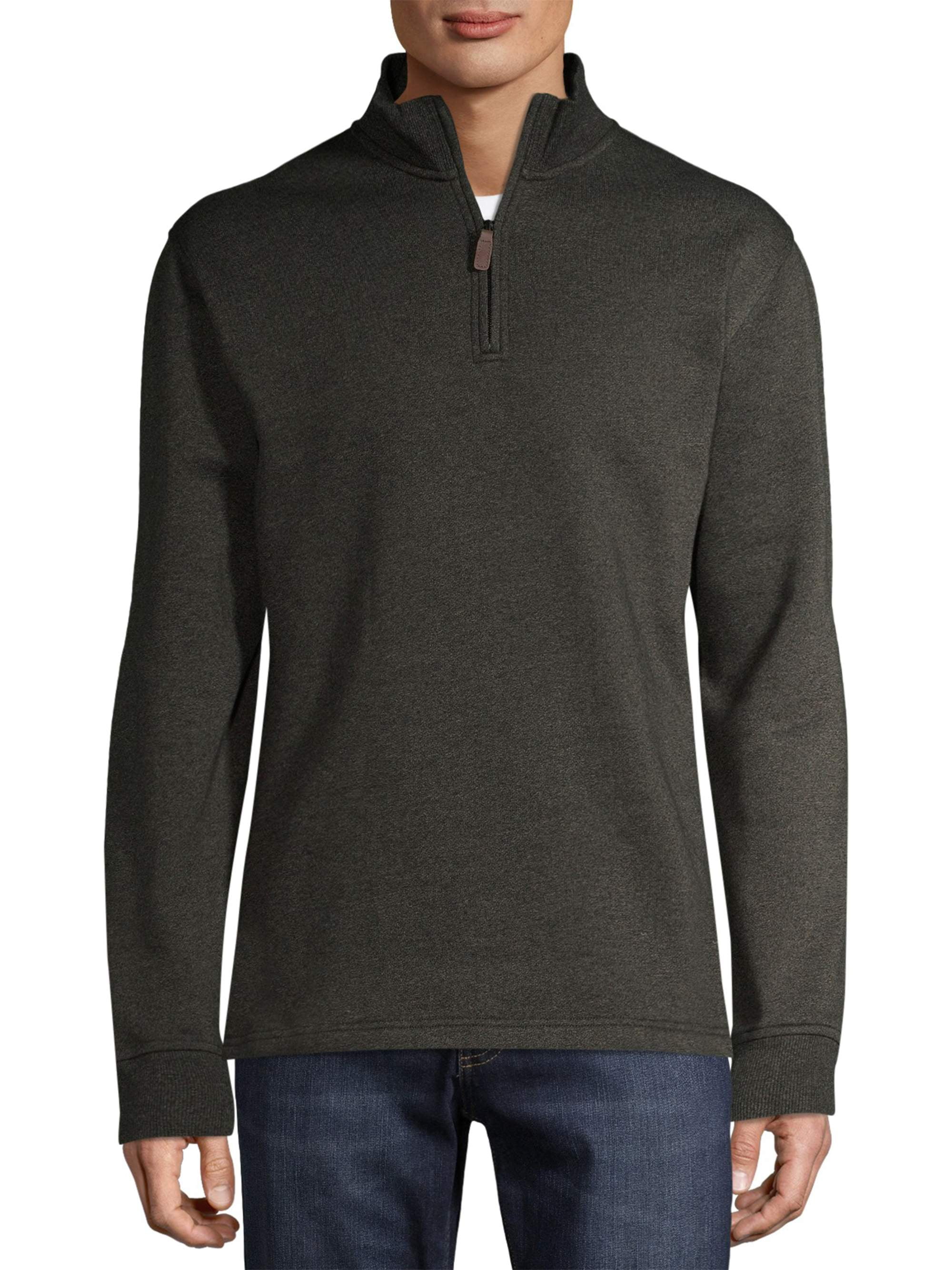 Men's and Big Men's Quarter Zip Fleece, up to Size 5XL