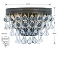 thumbnail image 5 of 132-VZ Crystorama Lighting Calypso - Two Light Wall Sconce in Classic Style - 10.75 Inches Wide by 7.25 Inches High-Vibrant Bronze Finish, 5 of 7