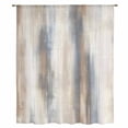 thumbnail image 2 of Beige Gray Sheer Curtains 45 Inches Long, Abstract Grunge Mottled Neutral Texture Light Filering Curtains, Breathable Simi Curtain Privacy Drapes for Kitchen Bathroom Small Window Treatment, 2 of 9