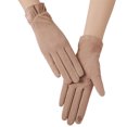 thumbnail image 1 of Minnieouse Guantes de moda Calefacción, Mujeres Invierno Aire libre Manoplas Dedos divididos Conducción peluda Ciclismo Pantalla táctil Protección guantes y mitones Caqui Minnieouse AP014261-01, 1 of 6