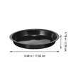 thumbnail image 2 of RENACLIPY 16Pcs Plastic Flowerpot Base Round Plant Saucer Black Indoor Use, 2 of 8