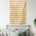 thumbnail image 4 of Geometric Tapestry, Linked Bold Geometric Shapes 70s Vintage Minimalist Pattern Bohemian Design, Wall Hanging for Bedroom Living Room Dorm Decor, 60W X 80L Inches, Orange Cream, by Ambesonne, 4 of 5