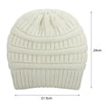 thumbnail image 5 of Skymirror Knitted Hat Super Soft Wear Resistant Woolen Yarn Fadeless Hat Head Warmer Cap for Women, 5 of 8