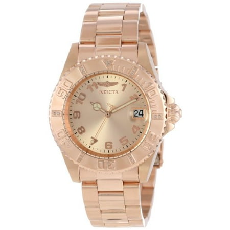 Invicta Women's 15250 Pro Diver 18k Rose Gold Ion-Plated Stainless Steel Watch
