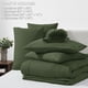 thumbnail image 5 of Juego de edredón CozyLux de color verde oliva, tamaño queen, 7 piezas, 5 of 6
