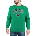 thumbnail image 3 of Men's Colosseum Kelly Green Notre Dame Fighting Irish Arch & Logo Crew Neck Sweatshirt, 3 of 4
