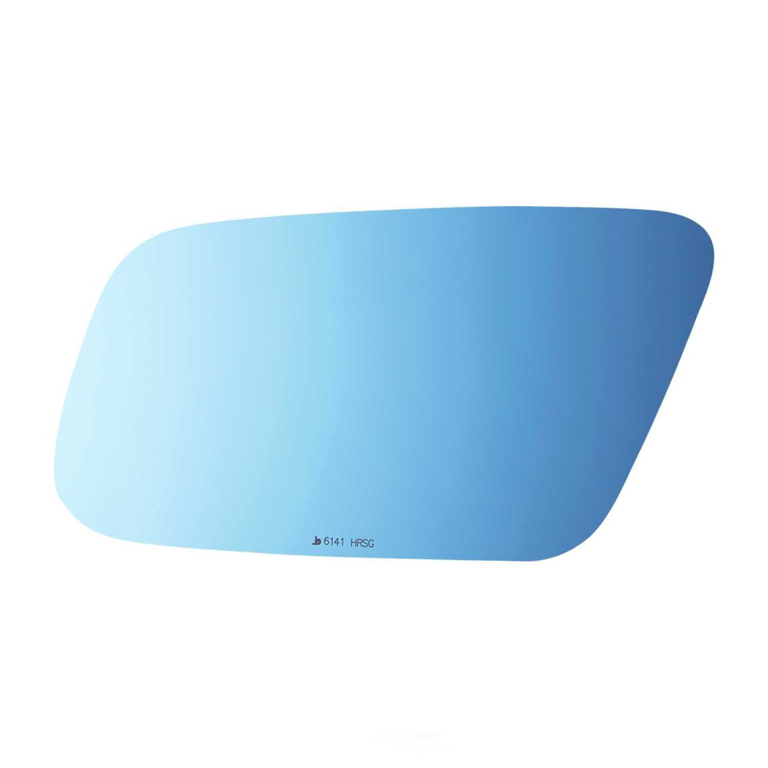 Burco Side View Mirror Replacement Glass with Motor Mount Plate - Blue Glass - 6141HRSG