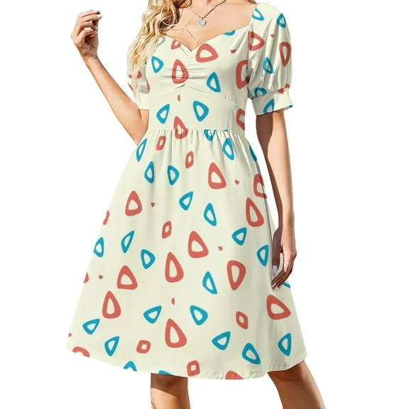 Togepi pattern Short-Sleeved Dress clothes for women women long dresses birthday dress for women