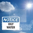 thumbnail image 6 of (2 Pack) Oily Water OSHA Notice Sign 7 Inch X 5 Inch Vinyl Label Decal Sticker Weather Resistant, UV Protected for Workplace, Business, and Construction Site, Made in the USA, 6 of 7