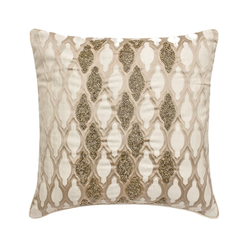 The HomeCentric Marrone 65x65 cm Art Silk Federa x Divano, In Rilievo