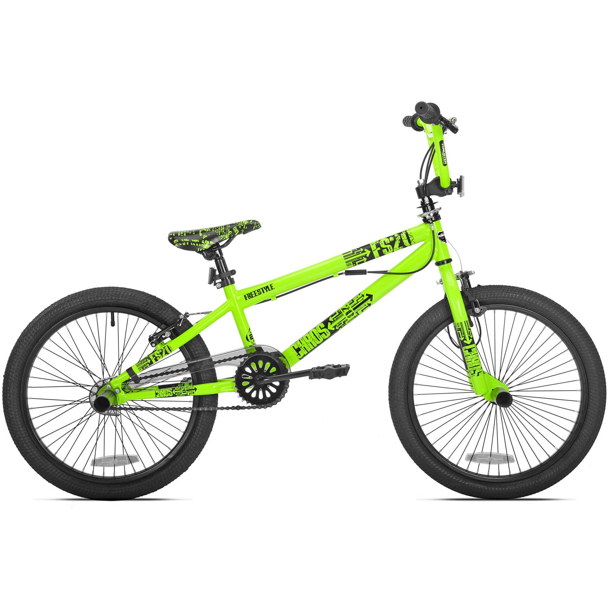 Rooster Radical 20 BMX Bike Green/Black with Spoke Wheels 