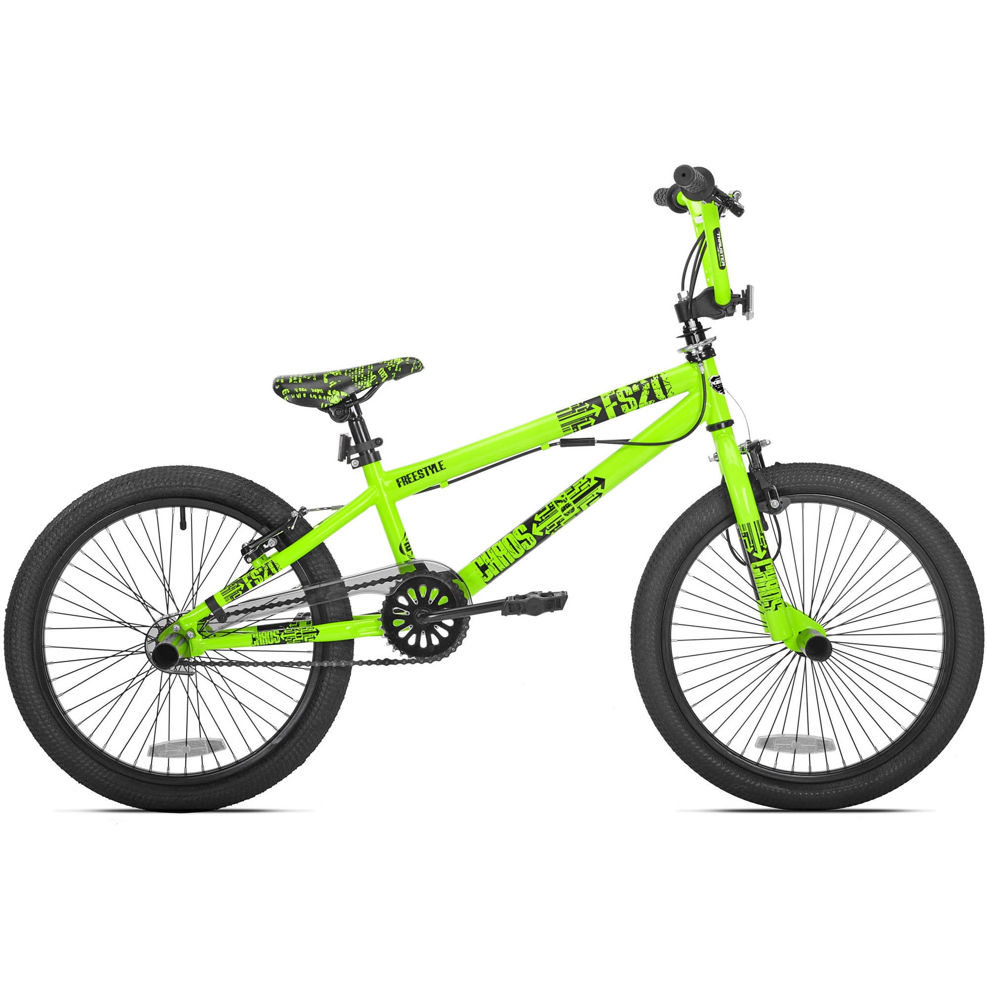 Kent 20" Chaos BMX Bicycle, Fits Riders 4'2" - 5', Green, Child, Unisex