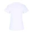 thumbnail image 7 of QLEICOM Women's Summer Solid Double Layer V-neck Loose Pullover Design Sense T-shirt Blouses Shirts Tops White L, US Size 8, 7 of 7
