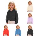 thumbnail image 2 of Zecgelong Kids Girls Coat Hooded Jacket Toddler Windproof Zipper Outwear, 2 of 7