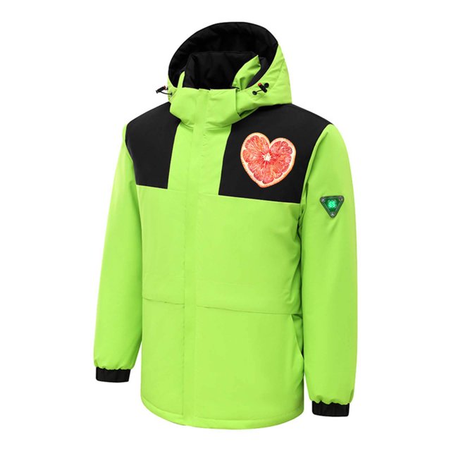 Chaquetas y abrigos casuales de manga larga con capucha, con USB, temperatura constante, calefactables, resistentes al viento, talla grande, para hombre y mujer, invierno, 4 unidades