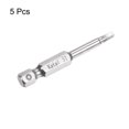 thumbnail image 3 of Unique Bargains S1 Magnetic Square Screwdriver Bit 1/4' Hex Shank 2' Length Screw Driver, 5 Pack, 3 of 5