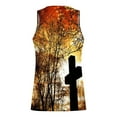 thumbnail image 4 of Gilets pour Hommes pour l'Été à Imprimé Floral Col Rond Haut de Sport Décontracté Manches Longues Coton Polyester 1 Pce, 4 of 5