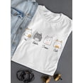 thumbnail image 3 of Kittens And Numbers T-Shirt Women -Smartprints Designs, Female 3X-Large, 3 of 4