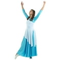 thumbnail image 4 of Danzcue Tunique de Danse Asymétrique pour Femmes, Blanc, P-m-Adulte, 4 of 4