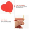 thumbnail image 3 of HAKIDZEL Red Heart Cake Picks for Decoration Made of Sturdy Synthesis Material Perfect for Parties and Valentine's Day Celebrations 50 Pieces, 3 of 8