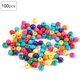 thumbnail image 1 of Cuentas de madera redondas coloridas, cuentas artesanales DIY, materiales para hacer joyas, 1 of 8