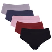 Carole Hochman Womens 5-Pack Midnight Stretch Hipster (Large, Dark Multi)