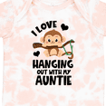 thumbnail image 4 of Inktastic Monkey I Love Hanging out with My Auntie Boys or Girls Baby Bodysuit, 4 of 5