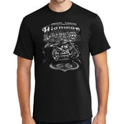 Buy Cool Shirts Historic Rt Route 66 Highway Legend Biker T-shirt, XL Jet Black