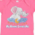 thumbnail image 4 of Inktastic My Nonni Loves Me Cute Elephants Clouds Moon and Stars Boys or Girls Baby Bodysuit, 4 of 5