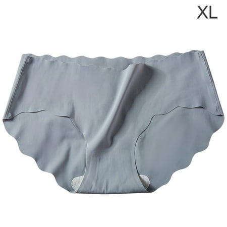 

ELENXS Women Underwear Seamless Low Waist Briefs Panties Solid Color