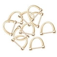 thumbnail image 3 of jifeng 10 Pieces Buckles D Rings Key Chian Metal Screw in Shackle Handmade D Rings Golden, 3 of 7