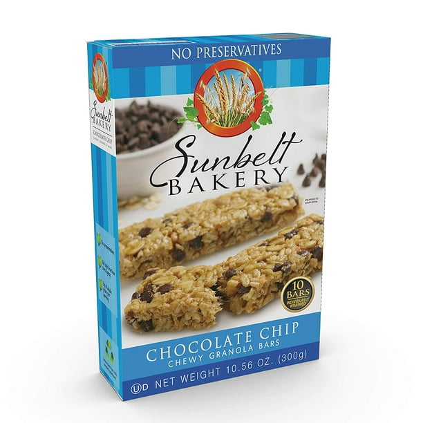 Sunbelt Bakery Chocolate Chip Chewy Granola Bars, 12 Boxes Walmart