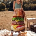 thumbnail image 3 of Hamburger Sleeveless Dress Loose Women's Dress Dresses Luxury Evening Dresses, 3 of 9