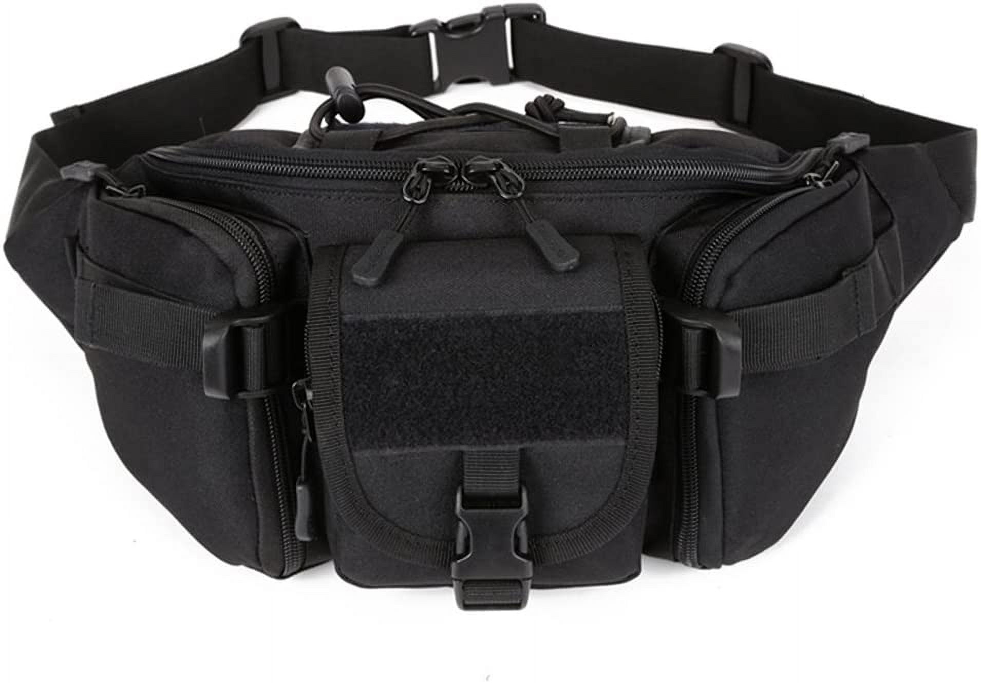 HMSHA Tactical Waist Pack Bag Military Fanny Packs WR Hip Belt Bag Pouch for Hiking Climbing Outdoor Bumbag