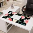 thumbnail image 3 of Long Mouse Pads for Desk,Pioneer Flower Floral Print Pattern Desk Mats on Top Of Desks, Desk Mouse Pad Extra Large with 3mm Non-Slip Base and Stitched Edge for Gaming,Office,Work,Home 31.5"x15.7", 3 of 6