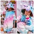 thumbnail image 2 of Pijama de unicornio para niño y niña, ropa de dormir, mono, unicornio, Kigurumi, Panda de invierno, 2 of 4