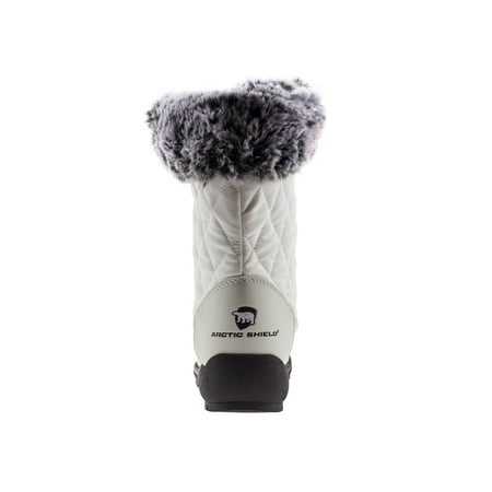 arcticshield women's waterproof memory foam fur winter snow boots